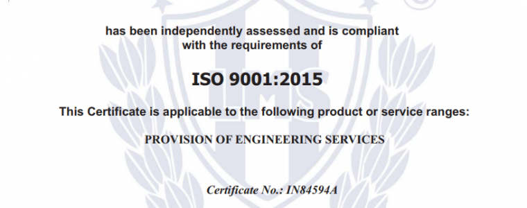 ISO 9001:2015 Certified Engineering Company
